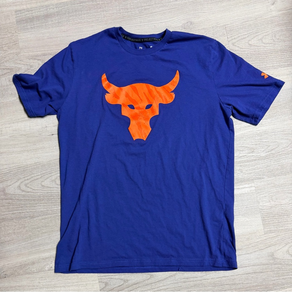 Under Armour Blue/Orange Project Rock T-Shirt